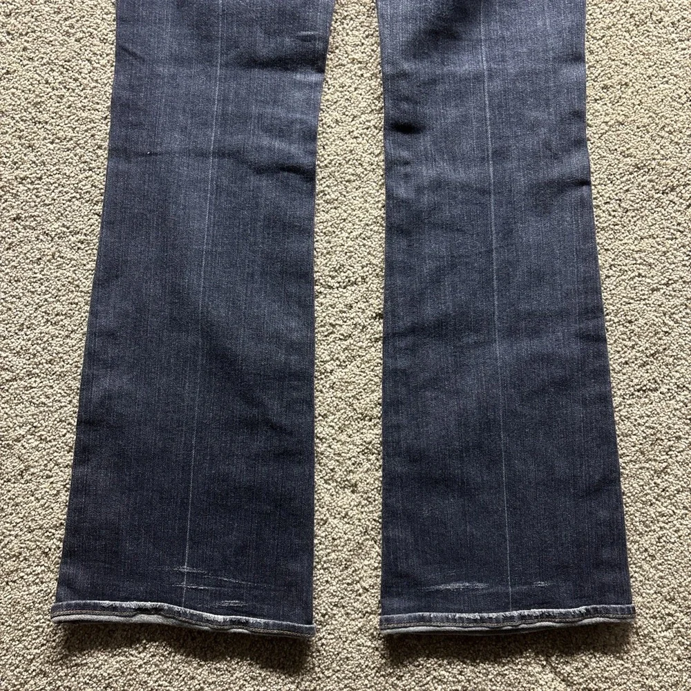 7 for All Mankind Womens Jeans Size 30‎ (32x32) Distressed Dark Wash Flare USA
